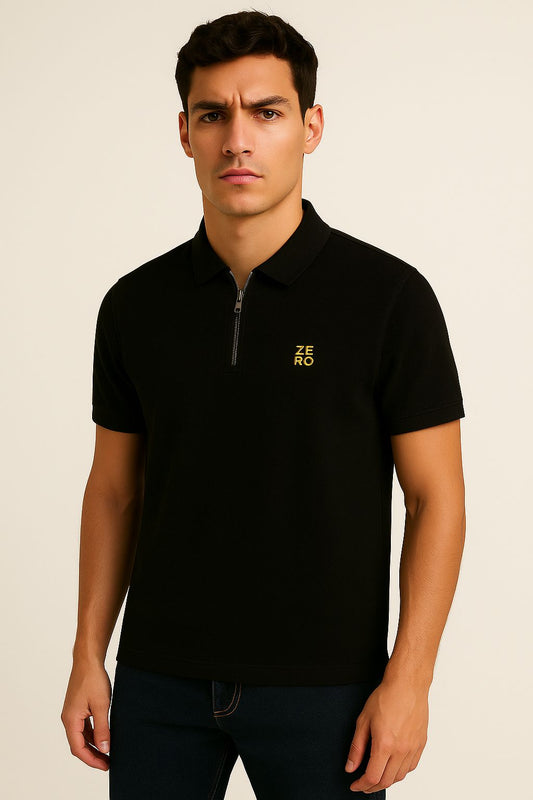 ZERO ZIP POLO EMBROIDERED