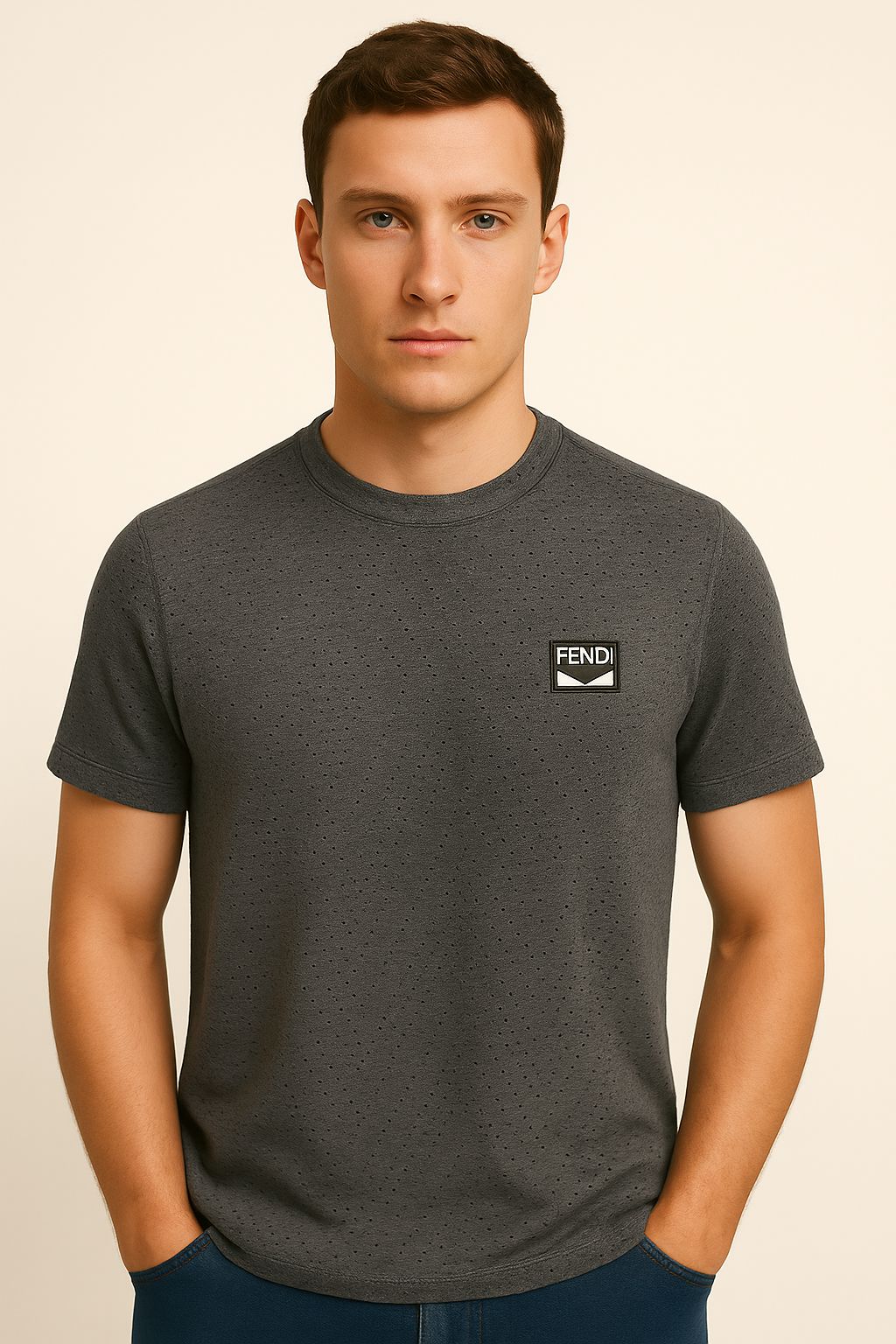 FENDI Men’s Dry-Fit Performance T-Shirt