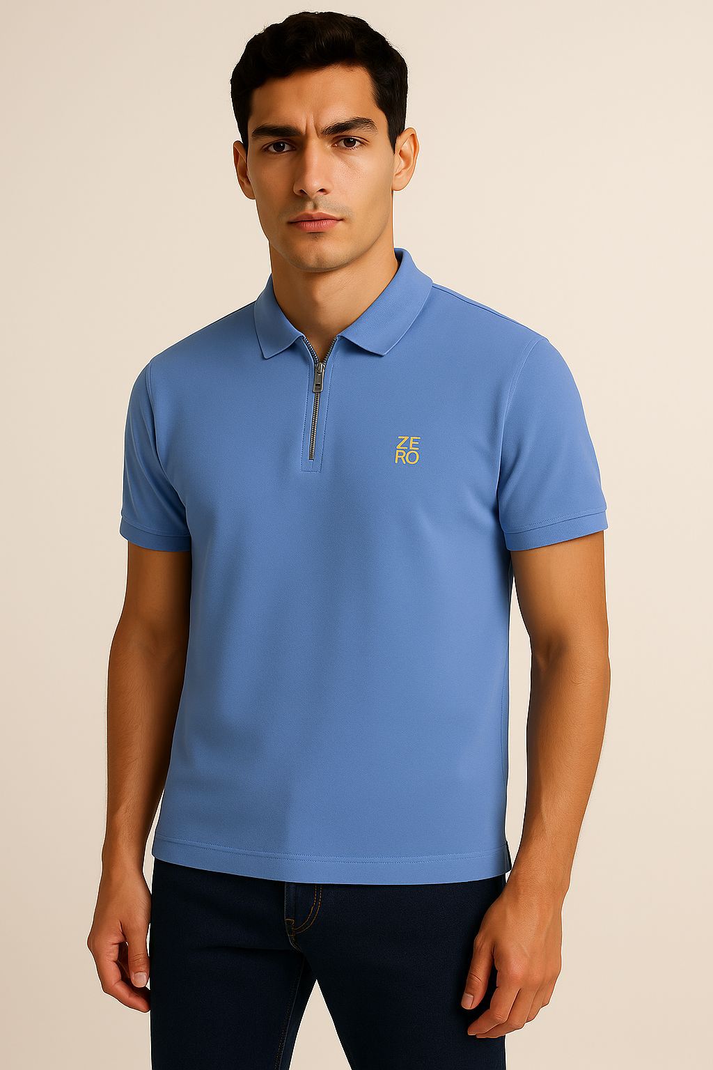 ZERO ZIP POLO EMBROIDERED