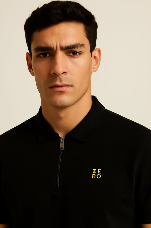 ZERO ZIP POLO EMBROIDERED